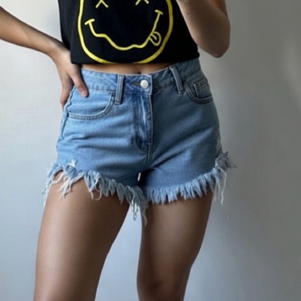 Machine Brand Jean Shorts, Distressed Cut Offs, Size 28